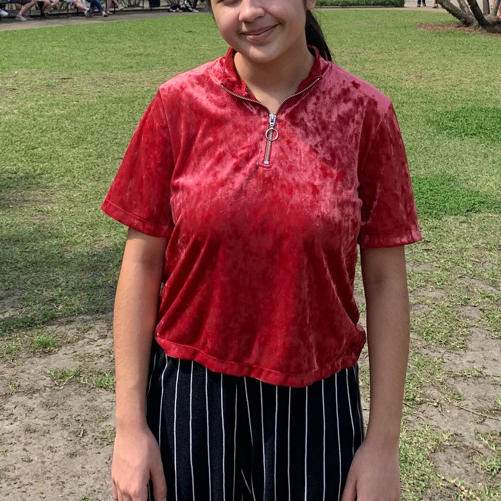 Red Velvet Top